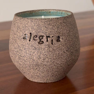 Vela Cerâmica 180g - Palavras