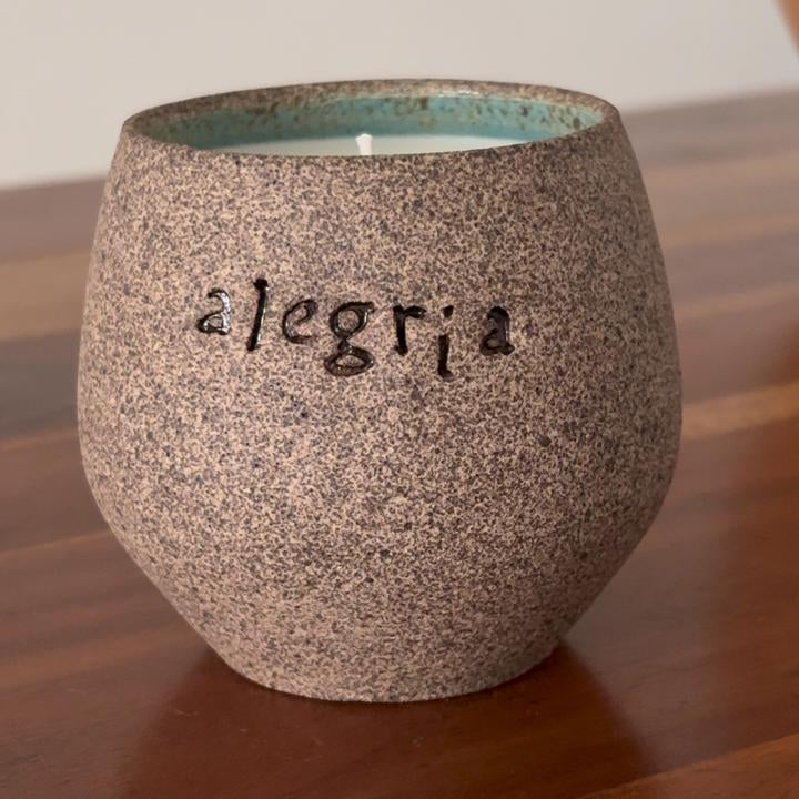 Vela Cerâmica 180g - Palavras