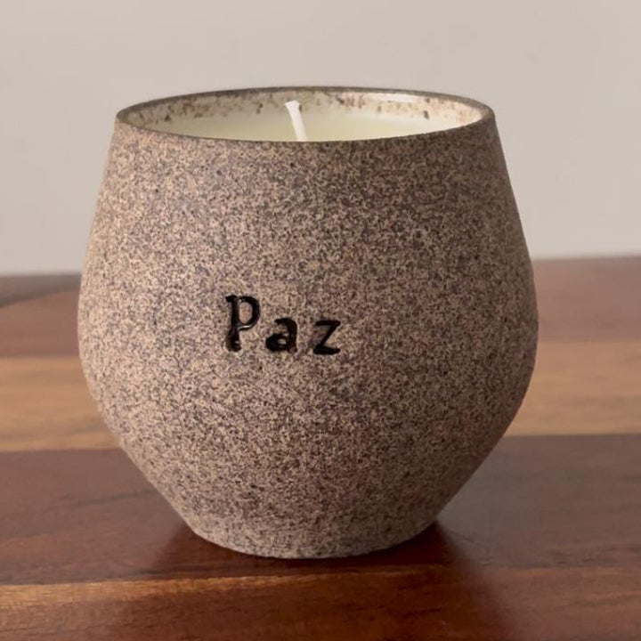 Vela Cerâmica 180g - Palavras
